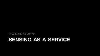 SENSING-AS-A-SERVICE
NEW BUSINESS MODEL
 