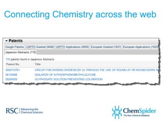 Connecting Chemistry across the web
 
