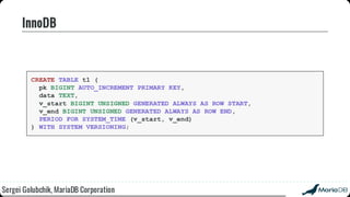 Beyond the basics: advanced SQL with MariaDB
