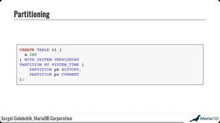 Beyond the basics: advanced SQL with MariaDB