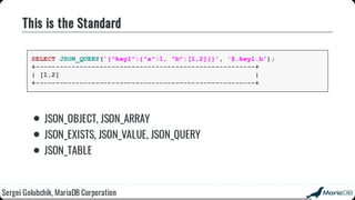 Beyond the basics: advanced SQL with MariaDB