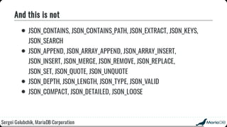 Beyond the basics: advanced SQL with MariaDB