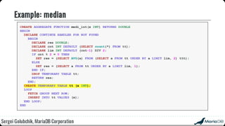 Beyond the basics: advanced SQL with MariaDB