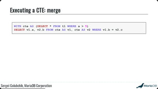 Beyond the basics: advanced SQL with MariaDB