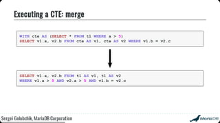 Beyond the basics: advanced SQL with MariaDB