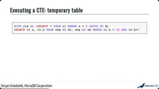 Beyond the basics: advanced SQL with MariaDB