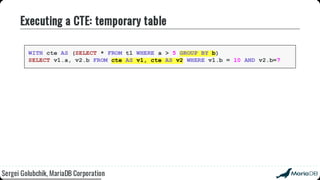 Beyond the basics: advanced SQL with MariaDB