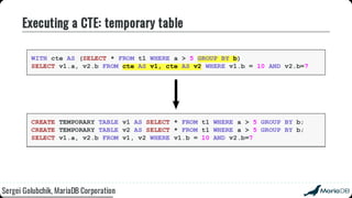 Beyond the basics: advanced SQL with MariaDB