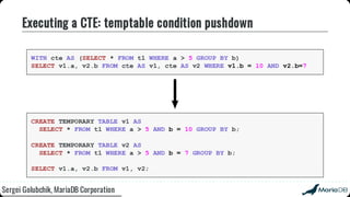 Beyond the basics: advanced SQL with MariaDB