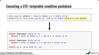 Beyond the basics: advanced SQL with MariaDB