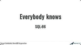 Beyond the basics: advanced SQL with MariaDB