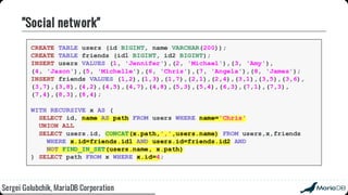 Beyond the basics: advanced SQL with MariaDB