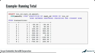 Beyond the basics: advanced SQL with MariaDB