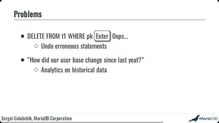 Beyond the basics: advanced SQL with MariaDB