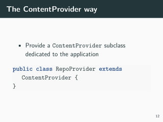 Android Data Persistence | PDF
