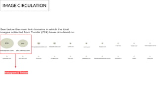 IMAGE CIRCULATION
Instagram & Twitter
 