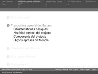 Presentació de Mahara en català
