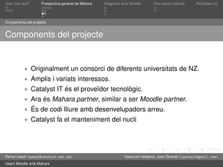 Presentació de Mahara en català