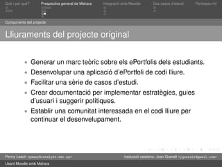 Presentació de Mahara en català