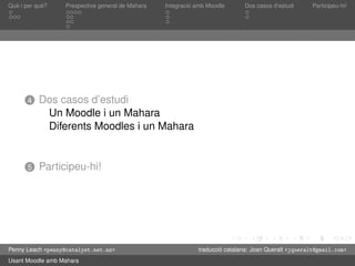 Presentació de Mahara en català