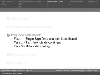 Presentació de Mahara en català