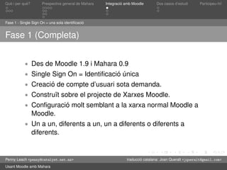 Presentació de Mahara en català