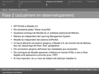 Presentació de Mahara en català