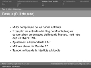 Presentació de Mahara en català