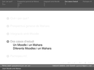 Presentació de Mahara en català