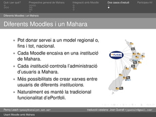 Presentació de Mahara en català