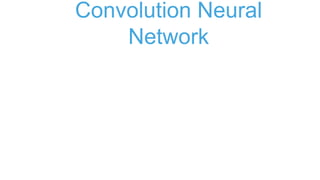 Convolution Neural Network
By-Amit Kushwaha
•The basic learning entity in the network - Perceptron
•Important Aspects of Deep Learning
Presentation Covers
 