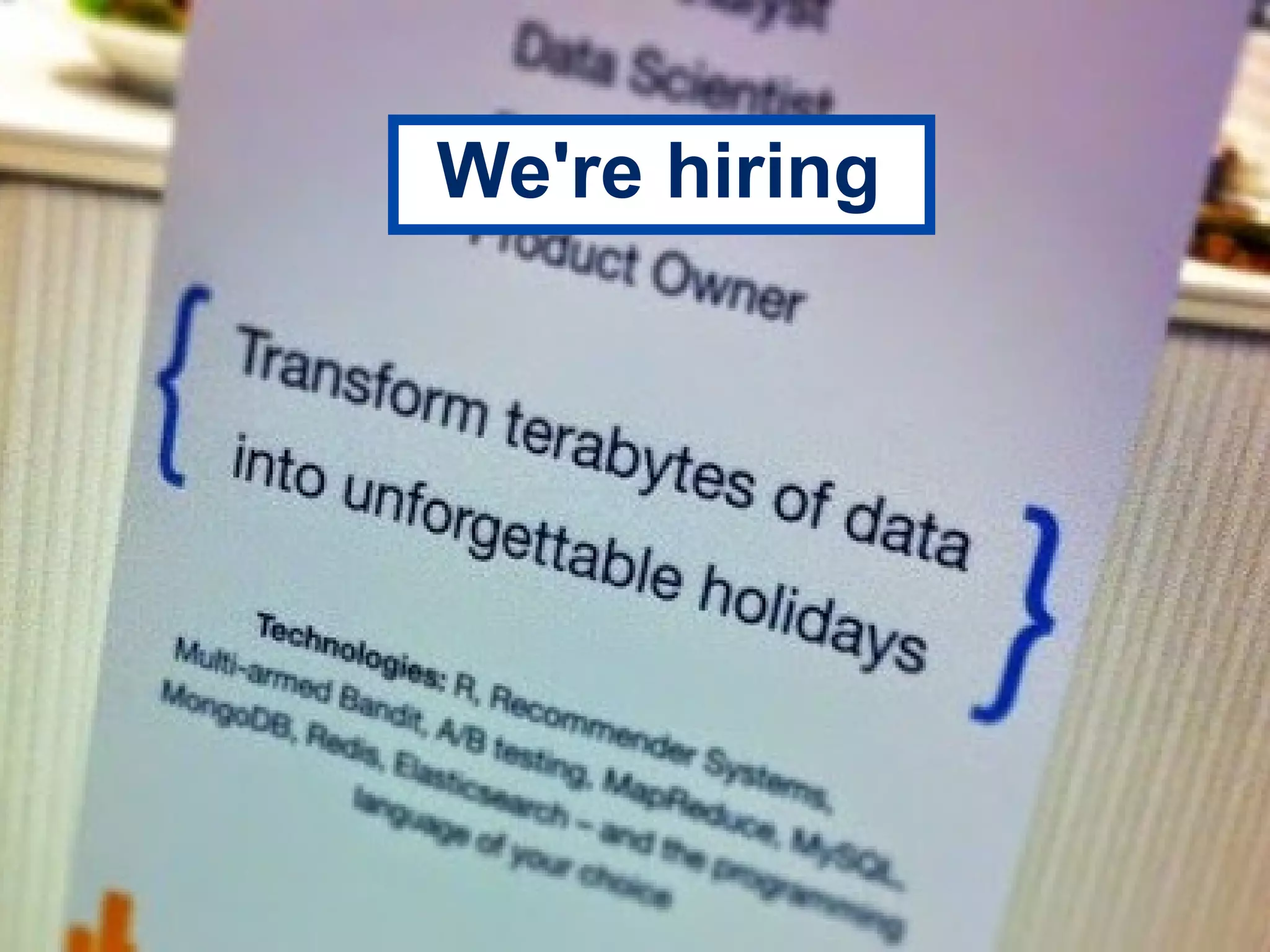 Booking.com
We're hiring
 