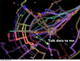 Talk data to me




Tuesday, August 30, 2011
 