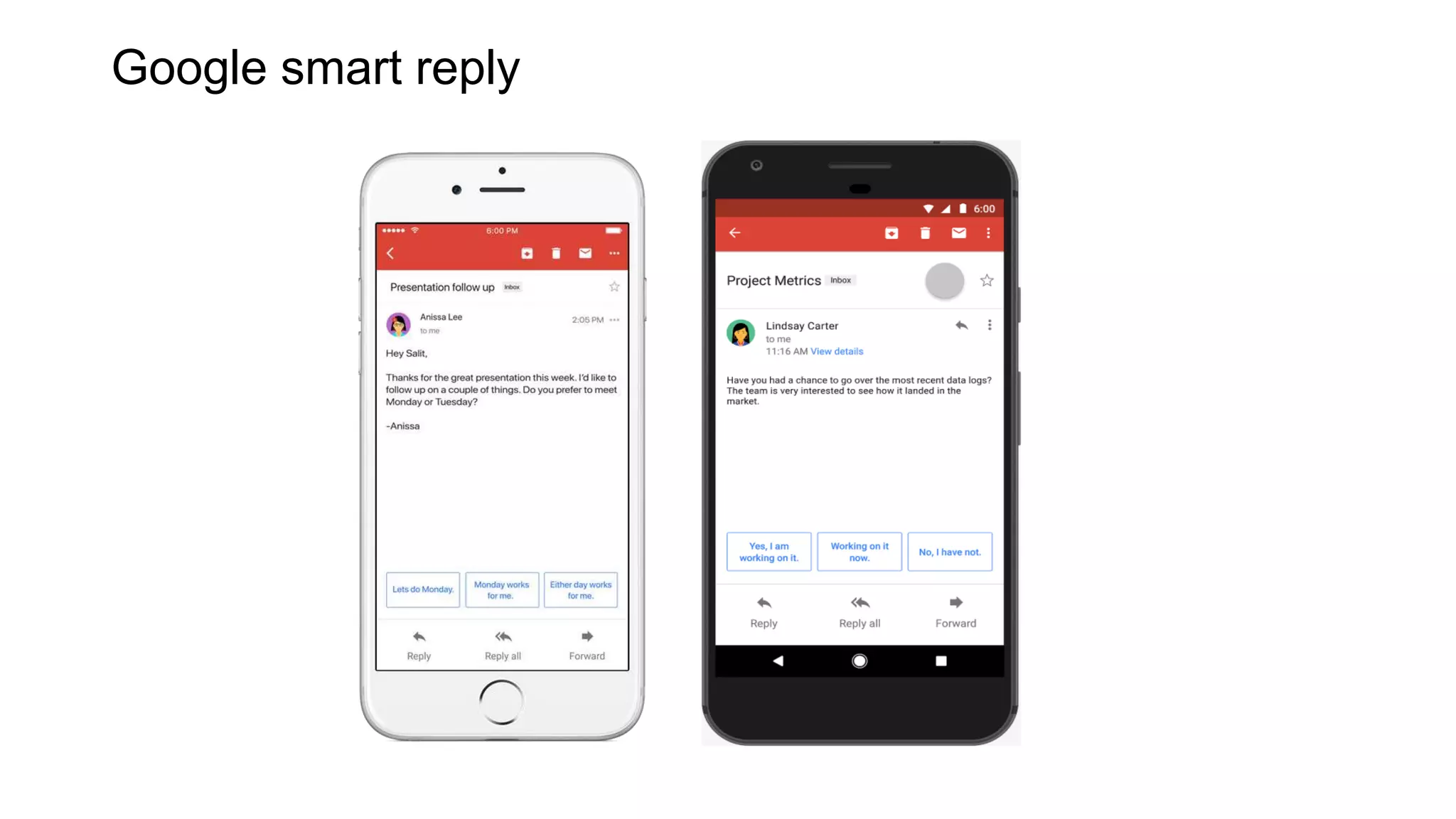 Google smart reply
 