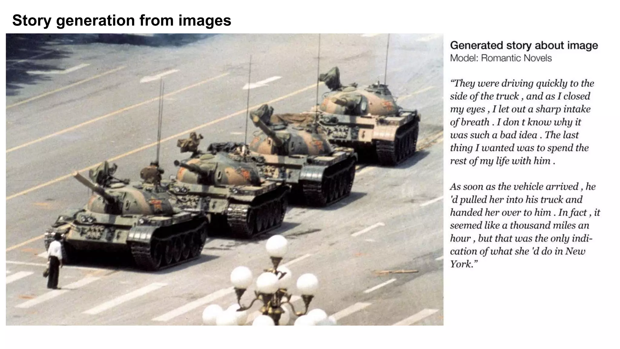 Story generation from images
 