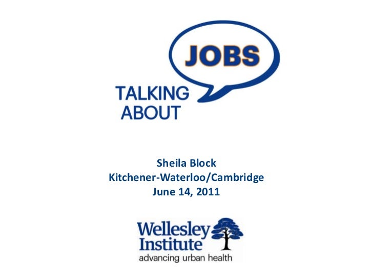 Talking About Jobs In Kitchener Waterloo And Cambridge