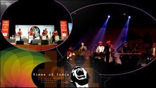 T i m e s o f I n d i a
3 d a y s W o r l d
p e r c u s s i o n
f e s t i v a l i n D e l h i
 