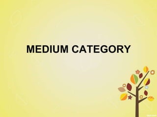 MEDIUM CATEGORY
 