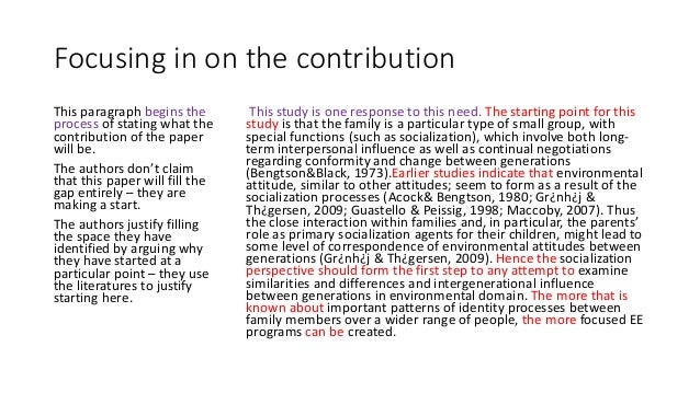 contribution in research paper example