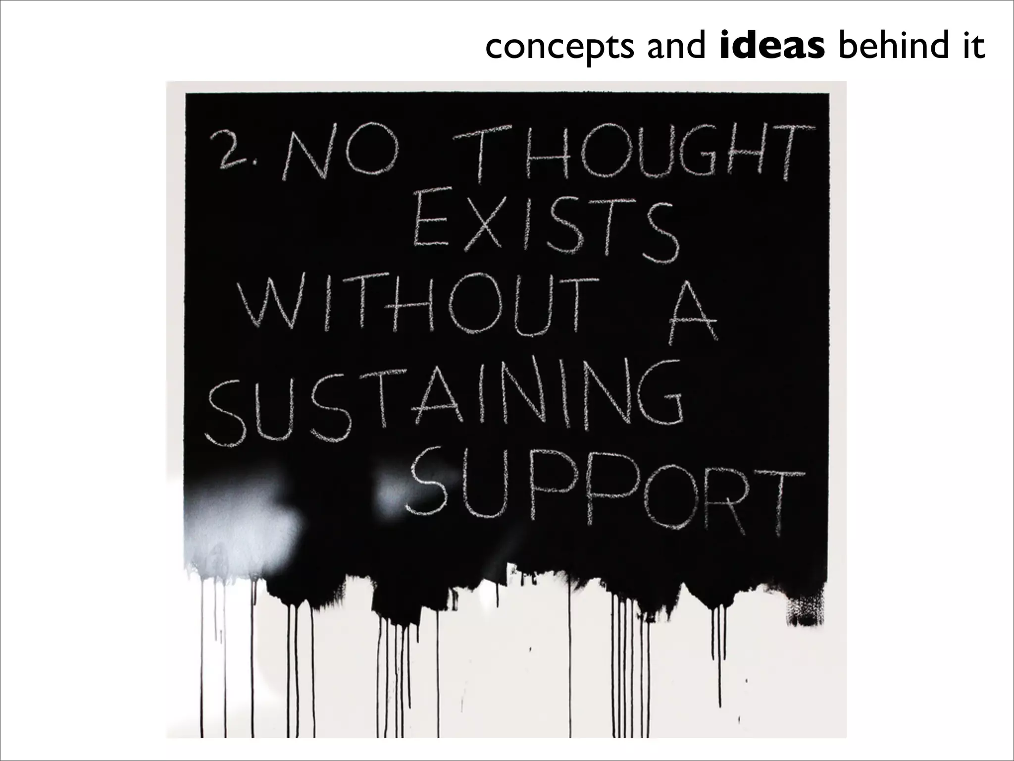 concepts and ideas behind it
 