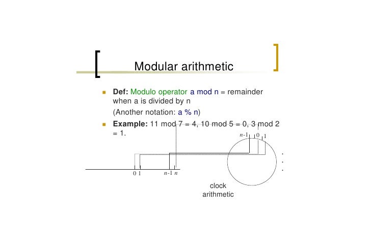 modulo inverse multiplicative theory 1) Number lecture (part