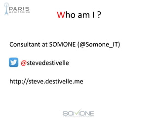 Who am I ?
Consultant at SOMONE (@Somone_IT)
@stevedestivelle
http://steve.destivelle.me
 
