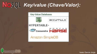 Key/value (Chave/Valor): 
Isaac Garcia Jorge 
 