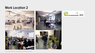 Prof. Dr. Claudia Müller-Birn | Human-Machine Collaboration | March 2017
Work Location 2
6
 