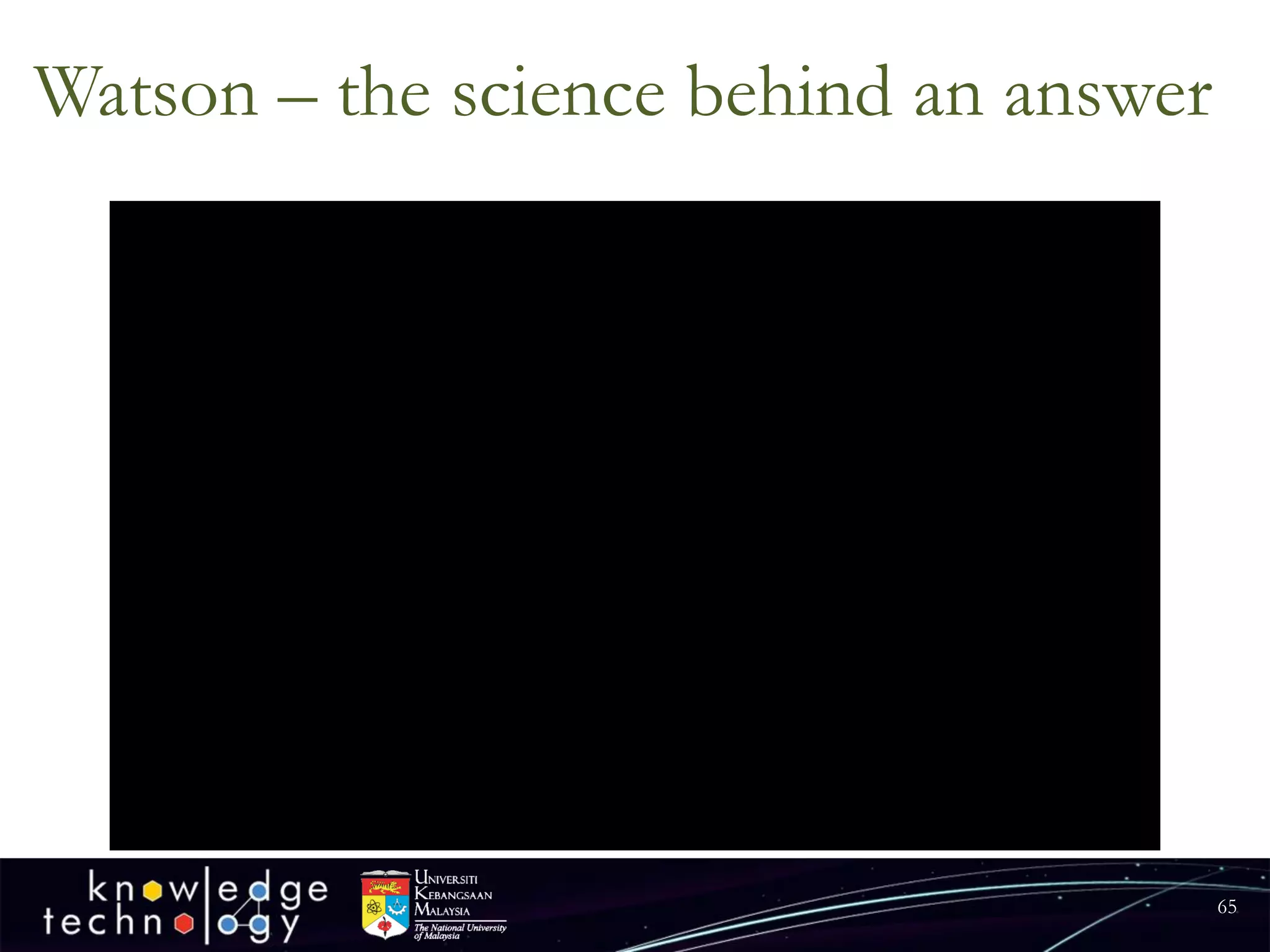 Watson –the science behind an answer 
65 
 