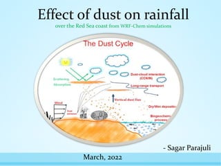 Effect of dust on rainfall
over the Red Sea coast from WRF-Chem simulations
- Sagar Parajuli
March, 2022
 