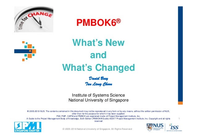 Project Management Body Of Knowledge Sixth Edition Update
