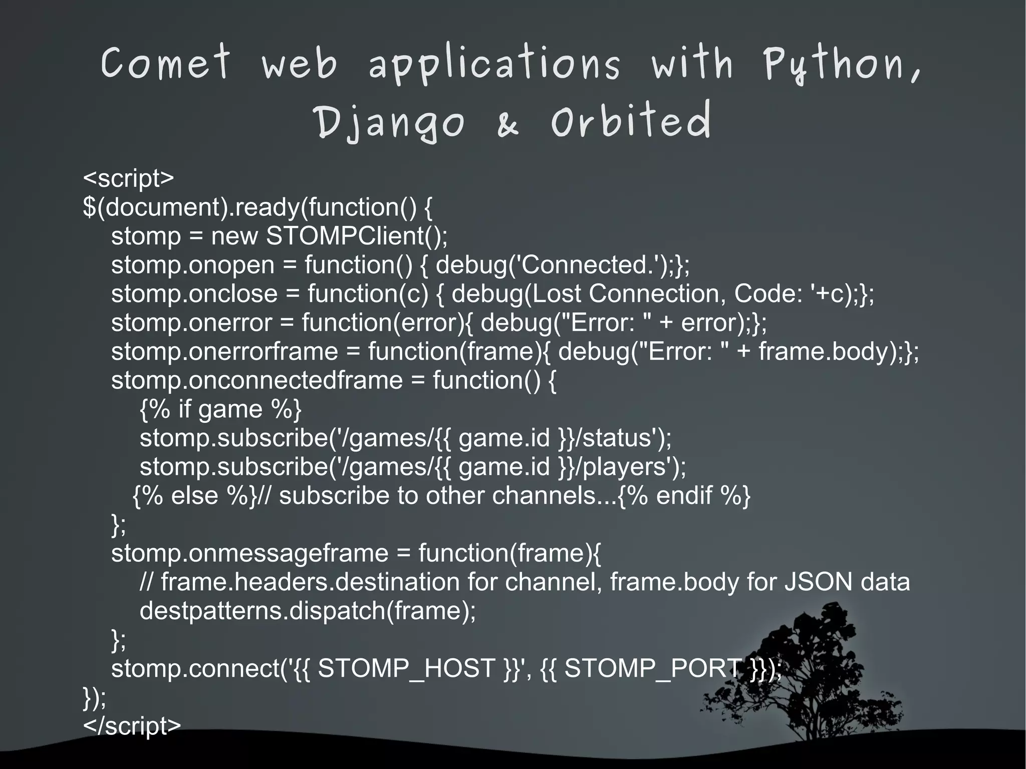 Client reconnects. [*] http://ajaxpatterns.org/HTTP_Streaming 