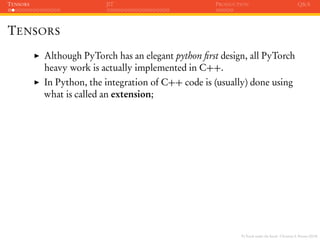 PyTorch under the hood | PDF