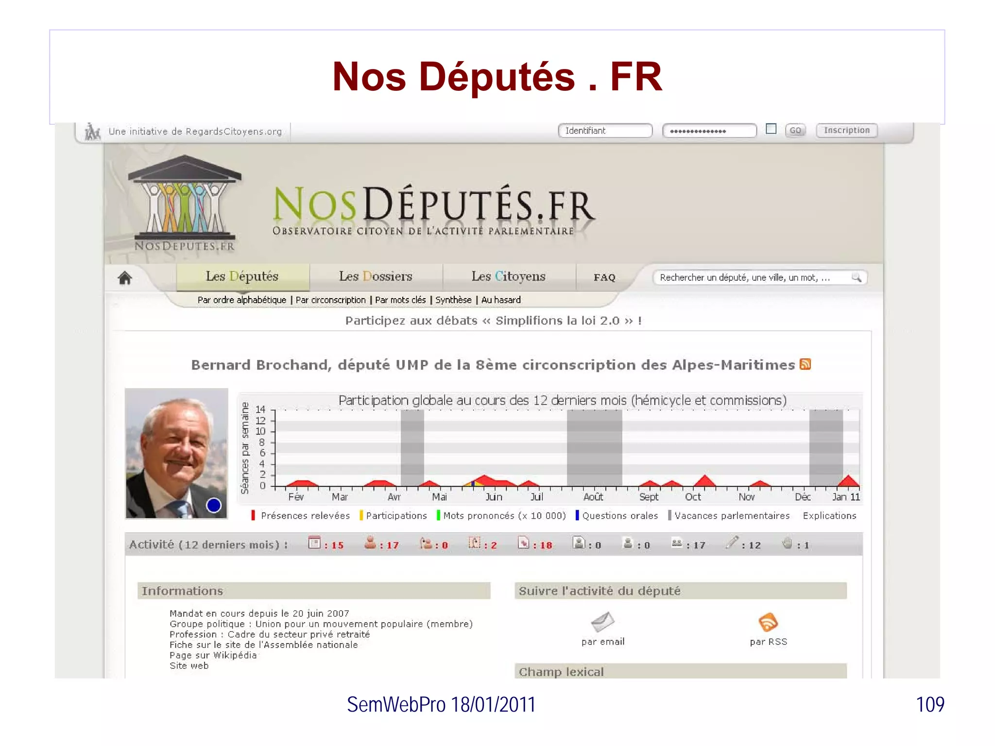 Nos Députés . FR




SemWebPro 18/01/2011   109
 